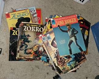 Golden age Zorro and Lone Ranger comics 