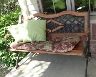 IRON & WOOD BENCH
