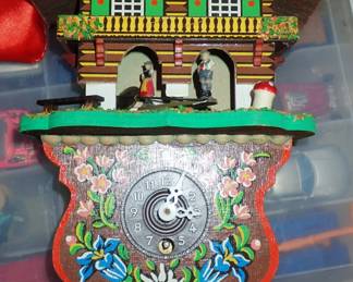 VTG PAINTED WALL CLOCK