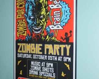 ZOMBIE PARTY POSTER