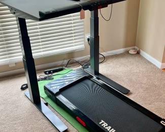 TRAIL VIBER TREADMILL AND HEIGHT ADJUSTABLE CONSOLE/WORKSTATION