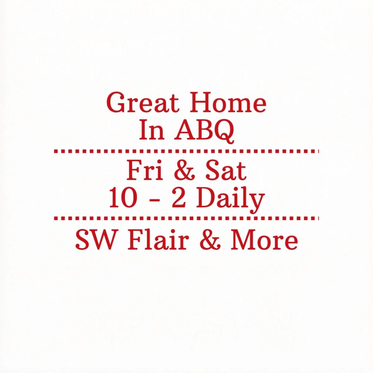 ABQ: SW & More Great Finds Friday & Saturday