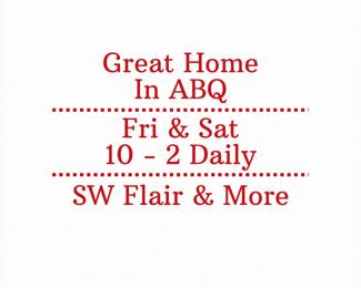 ABQ: SW & More Great Finds Friday & Saturday