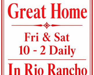 Great Sale. Fri & Sat in Rio Rancho.
