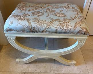 Italian Style Stool $175.00. 24”w 17”d 18”t