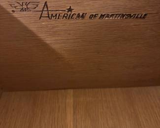 MCM Dresser 9 drawers 2 mirrors by American of Martinsville $450.00.    76.25” L 20”D 32”-82” T