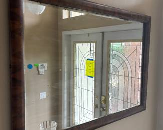 Large Empire Mirror wood frame $150.00.   48”w 32”t