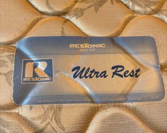 Queen Bed Restonic Ultra Rest mattress $250.00