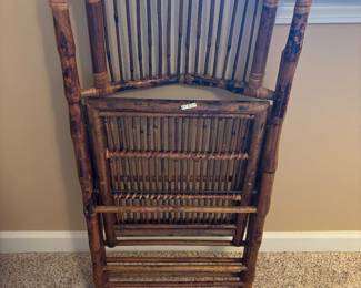 Folding Rattan Chair $60.00   18”x18” x 34”
