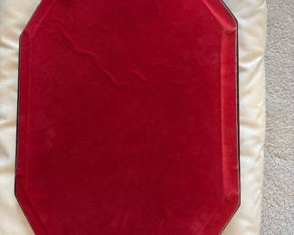 Italian Laqured Mirror Tray $600.00.  24”L16”W 2.5”T