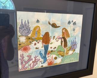 Swimming against the Tide” by Anne Marie Salomon 30/250 $100.00