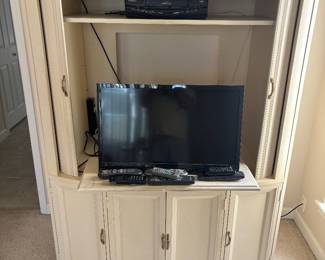 Century TV Armoire Cabinet w storage $600.00. 50”W 26”D 67” T  holds up to 40” TV