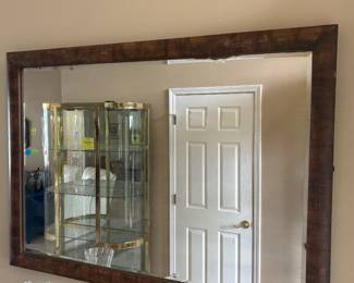 Large Empire Mirror wood frame $150.00.   48”w 32”t