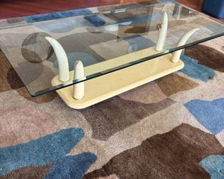 MCM Tusk coffee table $800.00 60”L 26”w 15”t like new!