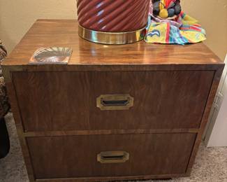 Dixie “Campaign” Night Stand $175.00. 24”W 17” D 22” T