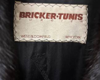Black Mink Jacket Bricker-Tunis NY $400.00
