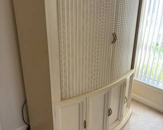 Century TV Armoire Cabinet w storage $600.00. 50”W 26”D 67” T  holds up to 40” TV