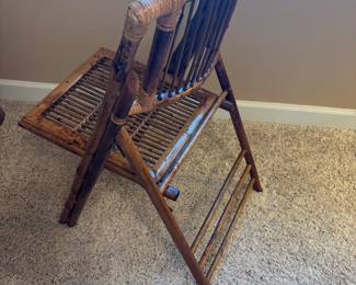 Folding Rattan Chair $60.00   18”x18” x 34”