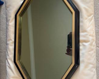Italian Laqured Mirror Tray $600.00.  24”L16”W 2.5”T