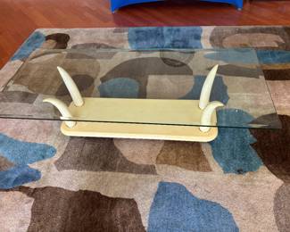 MCM Tusk coffee table $800.00 60”L 26”w 15”t like new!