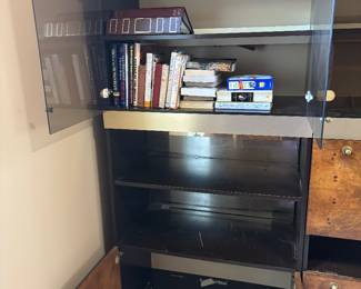 (2) pieces Modular Wall Unit/Bar by Founders a division of Thomasville $450.00 each piece. 36.5”w 20”d 76”t