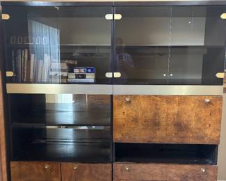 (2) pieces Modular Wall Unit/Bar by Founders a division of Thomasville $450.00 each piece. 36.5”w 20”d 76”t
