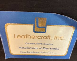 6 piece Cream Leather Sectional Sofa by Leather Craft Inc, Conover, NC. $5,000 set       10.5’ Long each way. 2 end pieces: 55”L 38”D 36” T,  2 single pieces: 23”L 38”D 36”T, 1 corner piece 66” L 38”D 36”T, Footstool 26”L 22”D 15” T