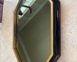 Italian Laqured Mirror Tray $600.00.  24”L16”W 2.5”T