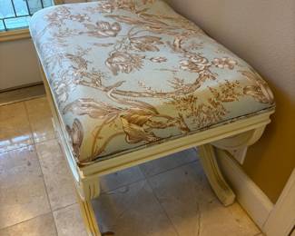 Italian Style Stool $175.00. 24”w 17”d 18”t