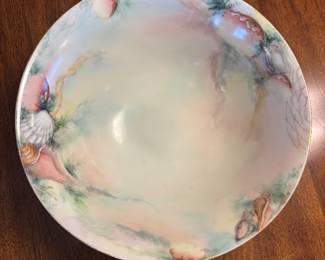Limoges France hand painted bowl $150.00. 10”w 4.25”t