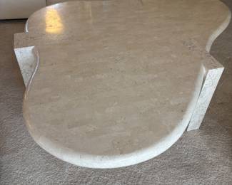 Stone Coffe Table $2,500.  5’L 50”D 16”T