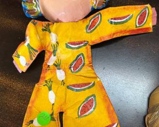 Mexican coconut hanging doll