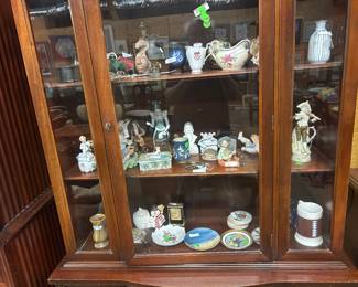 Showcases filled with smalls