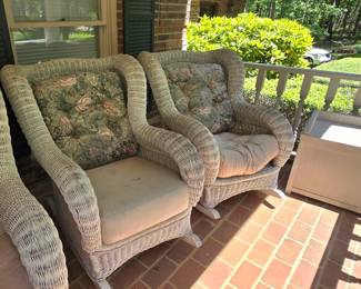 Wicker chairs