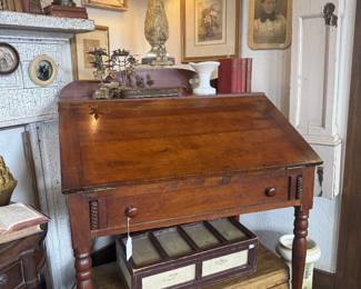 Antique slant-front desk