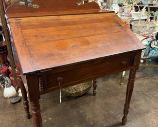 antique slant top writing desk