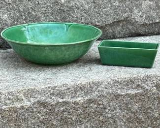 471 greenglazedceramicservingbowlandre
