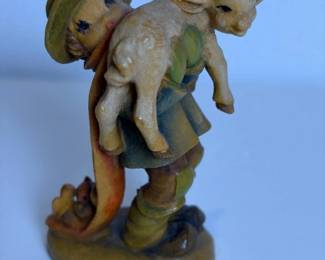 182 anrihandcarvedwoodfigurineboywith
