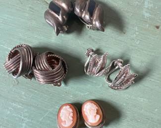 009 vintagesterlingsilver800cliponand