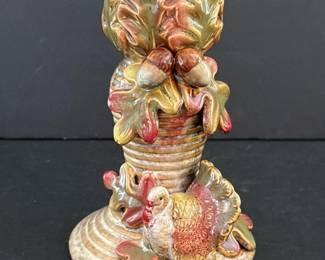 096 ceramicthanksgivingtapercandleholder