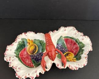 086 italianhandpainteddividedceramicser