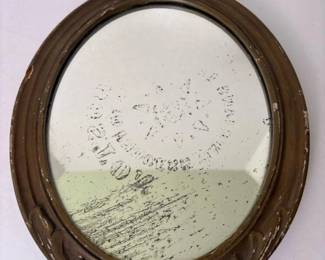 211 vintageovalwallmirrorwithgessowood
