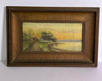 027 antique1913mckaysignedoillandscape