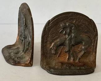 208 pairofcastmetalwesternbroncorider