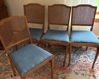 108 setoffourvintagefoldingcanebackwo