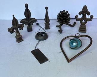 479 assortedmetalandcastirondecorpiece
