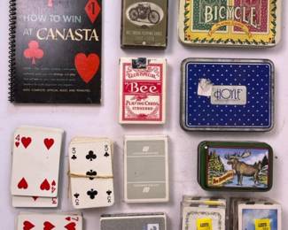 160 vintageplayingcardlotbicycleharley