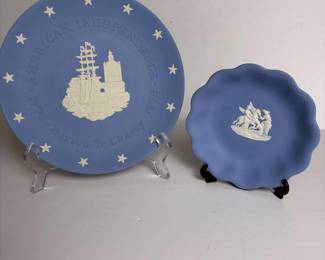 024 wedgwoodjasperwareblueplatesbostont