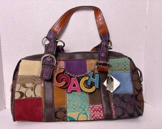 227 coachpatchworksatchelpursemulticolor
