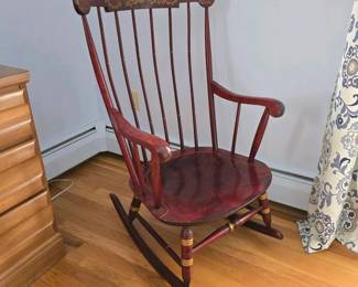 150 windsorstylewoodenrockingchairdecor